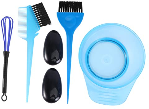 Garneck 5-teiliges Haarfärbe-Set Mit Haarfärbepinsel Und Schale Ideal Für Den Heimgebrauch Oder Friseursalon in Blau – Kein Durcheinander Kein Ärger Beim Färben