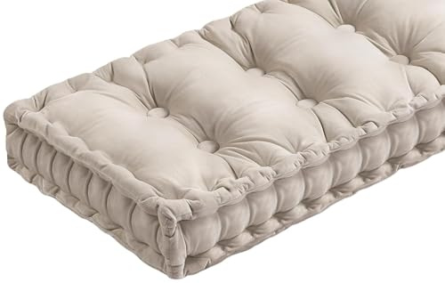 Bänkdyna inomhus/utomhus 40/80/100/120/140/160/180cm sammet bänk sittdyna 1/2/3 sittplatser 8-10cm tjocka stolskuddar för uteplats, trädgård, långa stolar, soffmöbler(D,145x40x8cm)