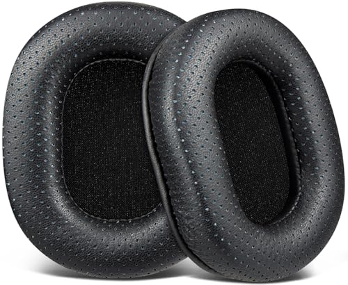 SOULWIT Lambskin Earpads for ATH M50X Headphones - Black | for Audio Technica M50X/M40X/M30X/M20X/MSR7/SX1 Monitor Headphones