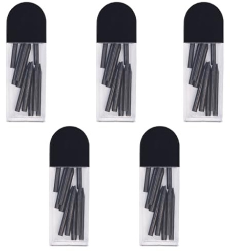 YUVKIN 50 PCS Zirkelminen 2B Zirkelersatzminen Für Grundschule Schule Studenten (2mm) (Schwarz)