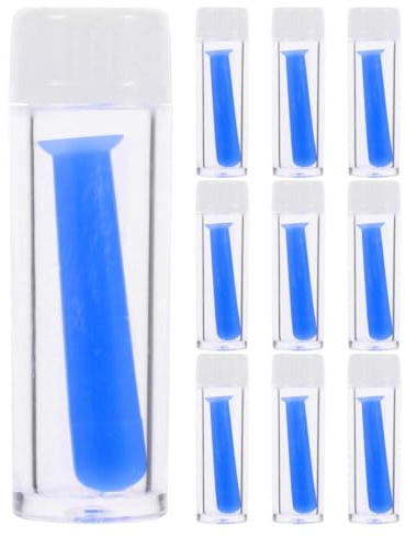 Juego Removedor 10 de Contacto de Lentes, Azul de Silicona Piezas | Extracción Segura y Cómoda, Reutilizable, para Distintos Tipos de Lentillas y Uso Diario