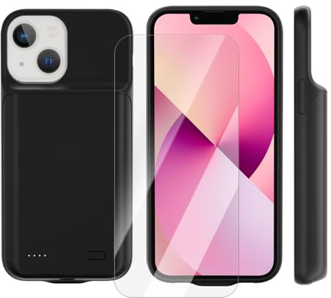 Giabuao Funda con batería para iPhone 12 Mini/13 Mini (5,4 pulgadas), 8500 mAh, delgada, portátil, recargable, funda para iPhone 12 Mini/13 Mini