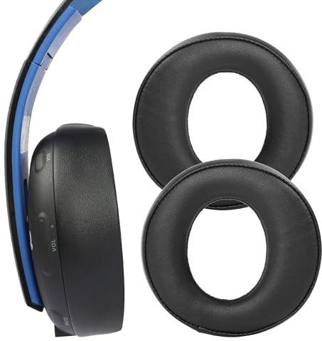 Gold PS4 Headphone Earpads Replacement Compatible with Sony Gold Wireless PlayStation PS4 Headset Ear Cushions with Premium Protein Leather and Memory Foam
