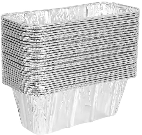 TIKODIDA Vaschette di Raccolta dell'Olio USA e Getta in Alluminio 30 Pezzi, Teglia da Forno per Esterni Multifunzionale per Barbecue e Griglia, Accessori per Grigliate