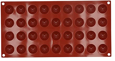Moule en silicone demi-sphère de petite et moyenne taille, moule de cuisson en silicone demi-sphère de qualité alimentaire antiadhésif pour la fabrication de gelée, de mousse de (36 petits