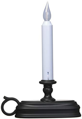 Xodus Innovations FPC1525A Battery Operated LED Window Candle with Sensor, Black, Large Base