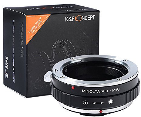 K&F Concept® Minolta(AF) - M4/3 Objektiv Mount Adapter Ring Objektiv Adapterringe für Minolta(AF) Mount Objektiv Adapterringe auf Micro4/3 Objektiv Kamera Zubehör AF-M4/3