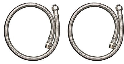 hansgrohe Zubehör, Anschlussschlauch Set für 2-Loch Wannenrandarmatur mit Thermostat, Mehrfarbig