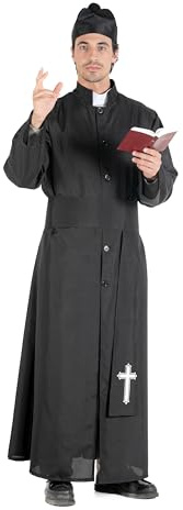 Prete costume travestimento uomo adulto (Taglia L)