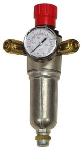 Filter-Druckminderer PU4 1x 1/2 AG und 2 x 1/4 IG für Kompress