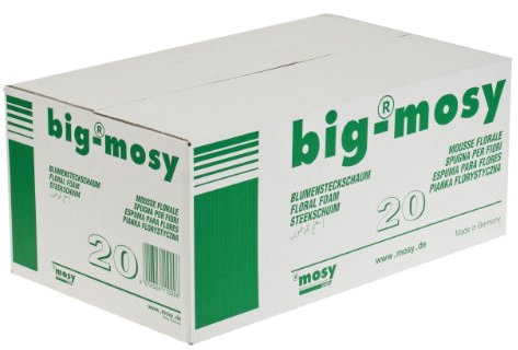 mosy Steckschaum-Ziegel, 20 Stck, Blumensteckschaum, Steckschwamm, Steckmasse