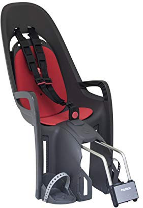 Hamax Kinderfahrradsitz, Zenith-Rahmen, Schwarz/Rot, Unisex, Zenith Frame Mount, schwarz/rot