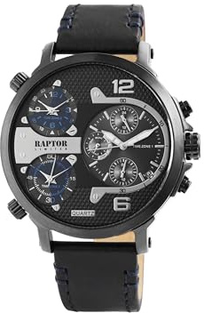 Armbanduhr Herren Schwarz Edelstahl Analog | Herrenuhr Design klassisch schwarzes Zifferblatt | Herren Armbanduhr Fliegeruhr Stil – Markenuhr Herren Set
