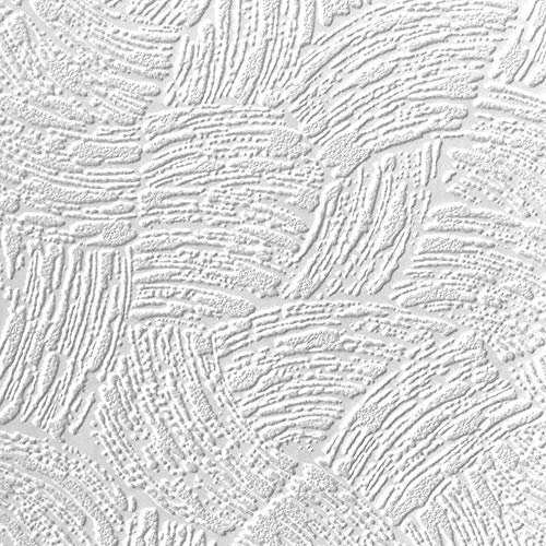 Anaglypta White Paintable Surf Wave Stripes Wallpaper Vinyl Washable Textured from YöL
