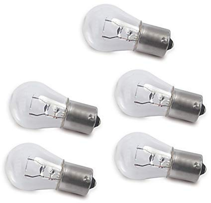 5x 6V Qualitäts Glühlampe Lampe mit E-Zeichen 21W - Ba15s Moped Mofa Motorrad
