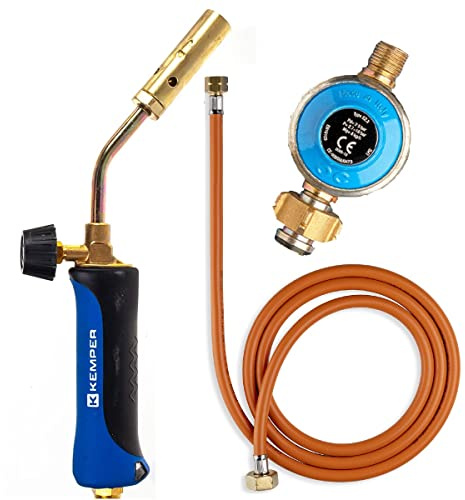 Chalumeau de soudure professionnel + Détendeur Propane + Tuyau gaz 1.5 m KEMPER