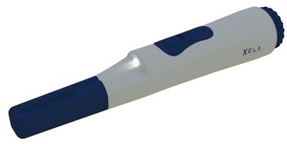 FORTUNA Pinpointer XELA, handlicher Metalldetektor, Lokalisierung Kleiner Objekte an der Oberfläche, Detektion von Metallgegenständen, batteriebetrieben, mit Halterung und Sicherheitskordel