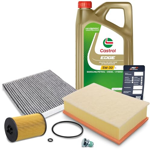 BESTPRICE Inspektions SET A + 5L CASTROL EDGE 5W-30 LL Motoröl