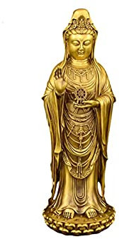 Statue handgemachte Buddha Messing Buddha Meditation Statue drinnen, draußen, Garten Buddha Dekoration spirituelle Figuren für Home Office