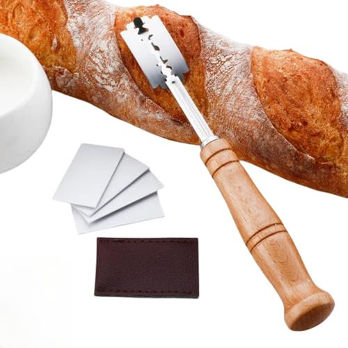 IATAHI Bäckermesser,Brot Lahm,Baguettemesser Teigmesser,Brotmesser Backen,Teig Rasiermesser, Brot Bäcker Cutter, für DIY Brotteig Muster