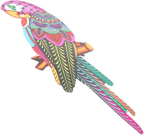 Toddmomy Wanddekoration Papagei Aus Eisen Farbenfrohe Hängende Skulptur Für Garten Und Zuhause Langlebiges Design Geeignet Für Innen Und Außenbereich Perfektes Fotorequisit