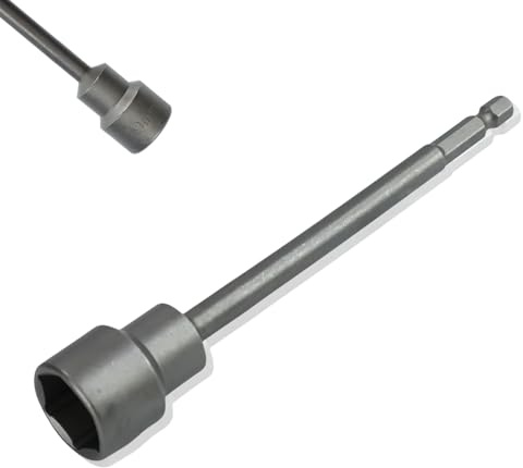 Caravan Leg Winder, 19mm Socket Drill Attachment For Caravans | Quenched Vanadium Steel, 19mm Socket Drill Extension, For Caravan Corner Steadies, Fast Caravan Support Stand