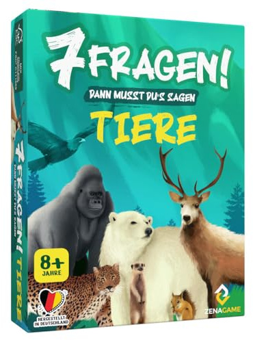 Zenagame 3163762 7 frågor! Då måste du's Sagen!, djur, djur quiz, frågesport från 8 år, barnvass, kunskapsspel för barn