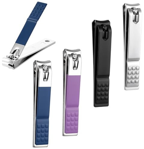 4 Stück Nagelknipser Set Fußnägel Fingernagel Knipser Dicke Nägel Nail Clipper Edelstahl Nail Cutter Professionelle Groß Maniküre Nagelzange für Damen Und Herren