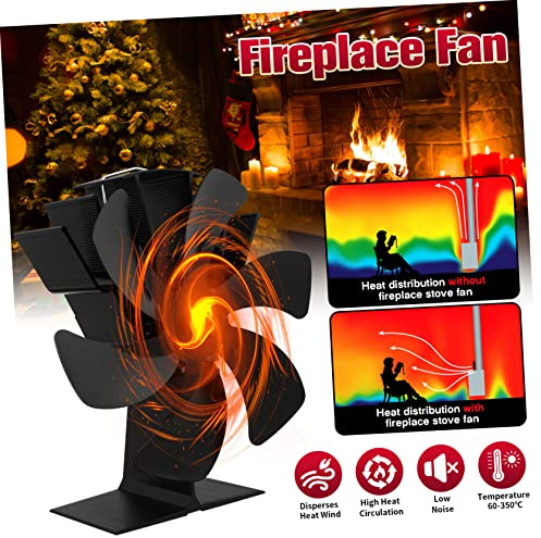 Amosfun Ventilatore Alimentato Calore Per Stufa Ventilatore Per Stufa Non Elettrico Termico Per