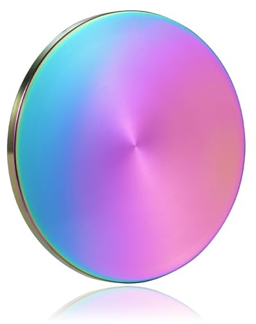 Metallkreiselbasis, doppelt konkav, Edelstahl, großer Durchmesser, sturzsicher, langlebig, glatt, geringe Reibung, verlängert die Schleuderzeit (L, Bunt)