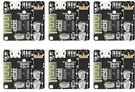 Qusedwey 6 Pz VHM-314 V.20 Scheda Ricevitore Audio Bluetooth Scheda di Decodifica Lossless Bluetooth 5.0 Mp3 con Ricarica della Batteria al Litio