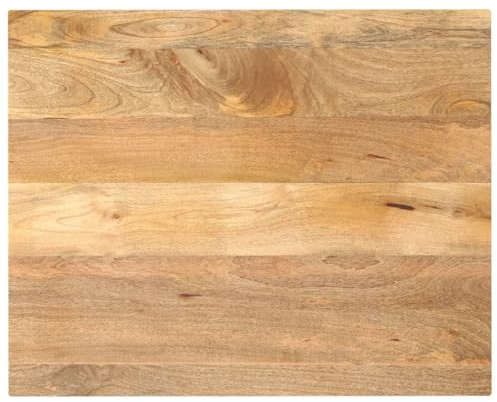 Genérico Tablero de Mesa Rectangular Madera Maciza Mango 100x80x3,8 cm,Mobiliario,Accesorios para mesas,Tableros para mesas-371547