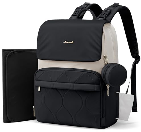LOVEVOOK Wickelrucksack Groß Wickeltasche Rucksack Diaper Bag für Mama Papa