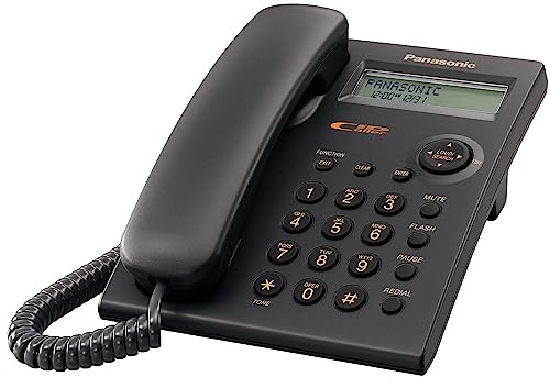 Panasonic KX-TSC11B Corded Phone with Caller ID, Black