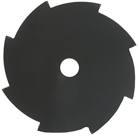 Lame plate 10 dents adaptable pour débroussailleuse 255 mm Alésage 20 mm