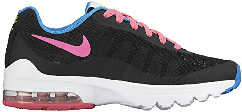 NIKE Air Max Invigor (GS), Scarpe da Corsa, Nero Rosso Verde Blu Nero Rosa Pow Volt Foto Blu, 35.5 EU