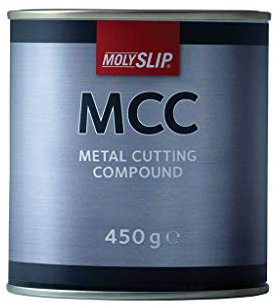 MOLYSLIP - MCC | Metal Cutting Compound | Withstands Extreme Pressure | Reduce Heat and Friction on Metal Tools | Maximise Tool Life | Soft Paste for Brush or Dip Application | 450g