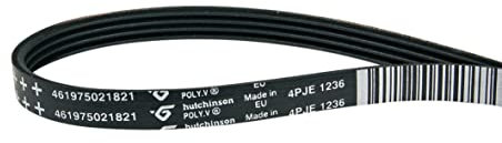 Poly-V-Riemen Keilrippenriemen Keilriemen Waschmaschine 1236PJ4E Bauknecht Whirlpool 481235818206 auch Ariston Balay Constructa Bosch Cylinda Hotpoint Ignis Laden Neckermann Lloyds Smeg Privileg V-Zug