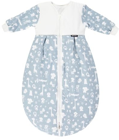 Alvi Schlafsack Mäxchen Thermo mit Arm | Babyschlafsack Außensack mit Arm | Winterschlafsack 3,0 TOG