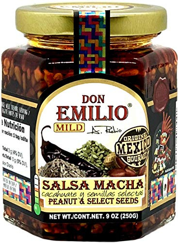 DON EMILIO Salsa Macha Cacahuate & Semillas, Peanut Chili Crisp, 9 oz