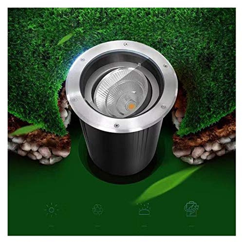 Faretti Incasso Pavimento Esterno Regolabile Ad Alta Potenza Faretti da Giardino 24V Impermeabile IP67 Lava Muri All'aperto Lampada da Prato per Muro di Pietra, Terrazza, Sentiero