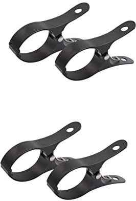 STOBAZA 4pièces Clips De Séchage Aluminium Résistants Au Vent Pinces à Linge pour Serviettes Couettes Et Vêtements Accessoires De Séchage pour Plage Et Extérieur