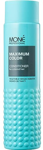 MONÉ PROFESSIONAL Acondicionador para Cabello Teñido con Queratina - Tratamiento para Cabello Seco y Dañado - Mantiene el Brillo del Color - Nutre, Protege y Desenreda tu Cabello - 300 ml