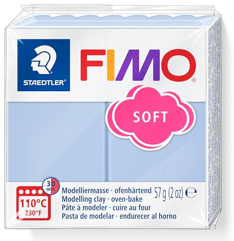 STAEDTLER 8020-T31 ST Modelliermasse, Mod.Masse Fimo Soft Serenity Blue, Standard
