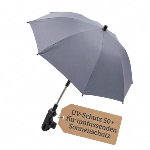 Fillikid Sonnenschirm Exklusiv für Kinderwagen & Buggys | Stilvoller Sonnenschutz für kleine Entdecker | UV-Schutz 50+, wasserabweisend, trendiges Design & einfache Montage | 72 cm Durchmesser
