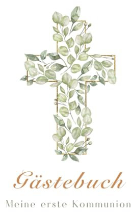 Gästebuch Kommunion, Album, Eintragbuch: Erinnerungsbuch zur Erstkommunion, Eintragalbum, Kommuion Deko