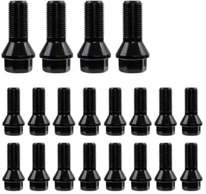 WTIXCRQ Radbolzen Radschraube Kompatibel Mit E46 E90 E39 E60 E53 325i OE: 610574 36136781150 (20 Stück) M12 X 1,5 Autozubehör Radschrauben Muttern Stehbolzen