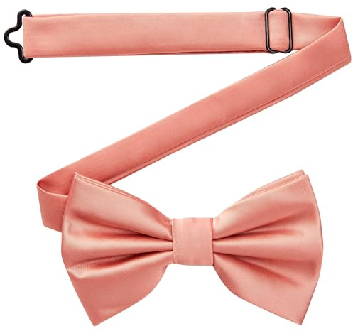 DonDon Fliege Herren handgefertigt Seiden-Look 12 x 6 cm Fliege