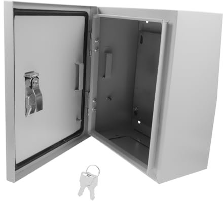 Housoutil Wasserdichte Metall-verteilerdose Mit Abnehmbarer Montageplatte Sichere Elektroanschlussbox Für Außenbereich Große Kapazität Elektrische Gerätekammer Staubdicht