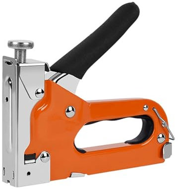 Grapadora neumática, Grapadora neumática para tapi Pistola de clavos manual 3 en 1, grapadora neumática for carpintería de alta resistencia con 600 clavos, grapadora for carpintería de uso doméstico